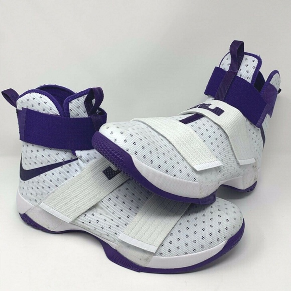 Nike Lebron Lbj Soldier Whitepurple Sz 